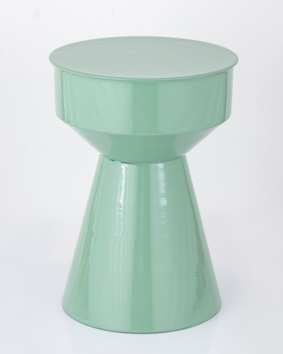 Hourglass Mint Green Stool