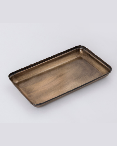 Antique Rectangular Metal Tray