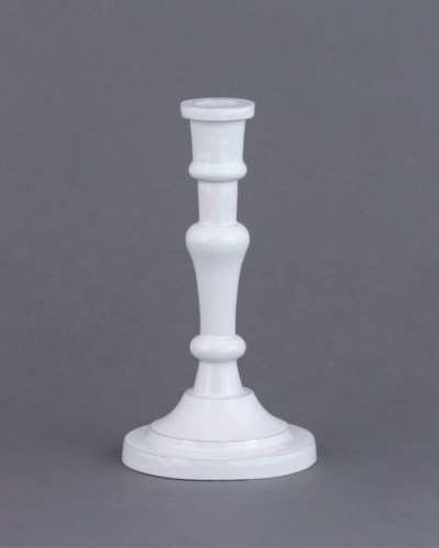 White Spindle Candlestick