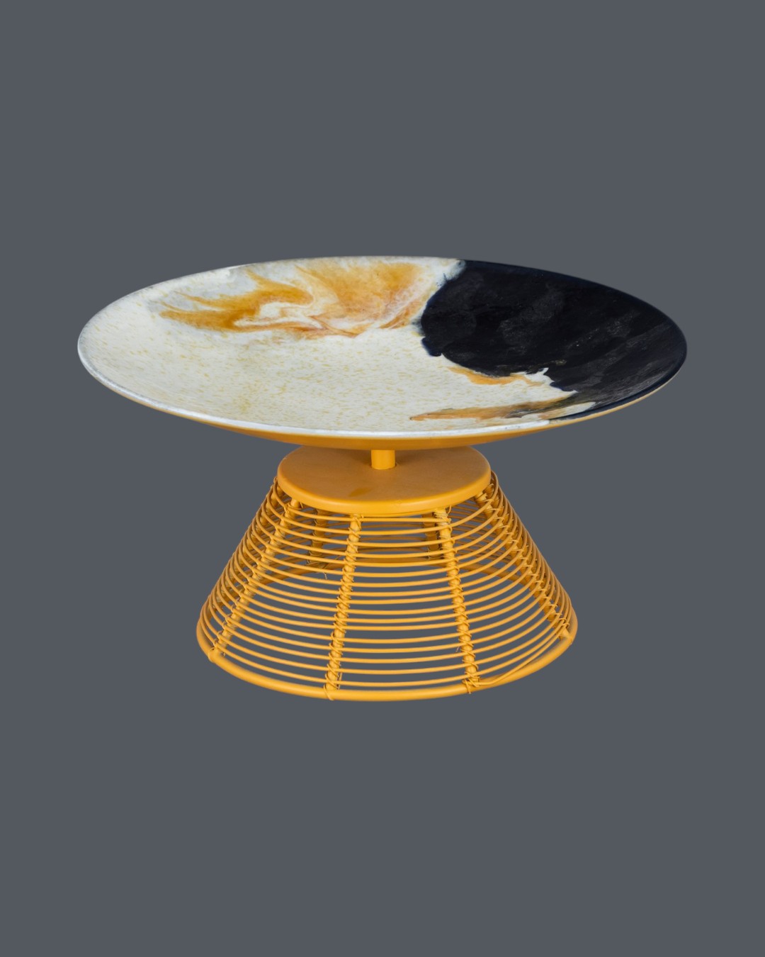 Molten Amber Celestial Cake Stand