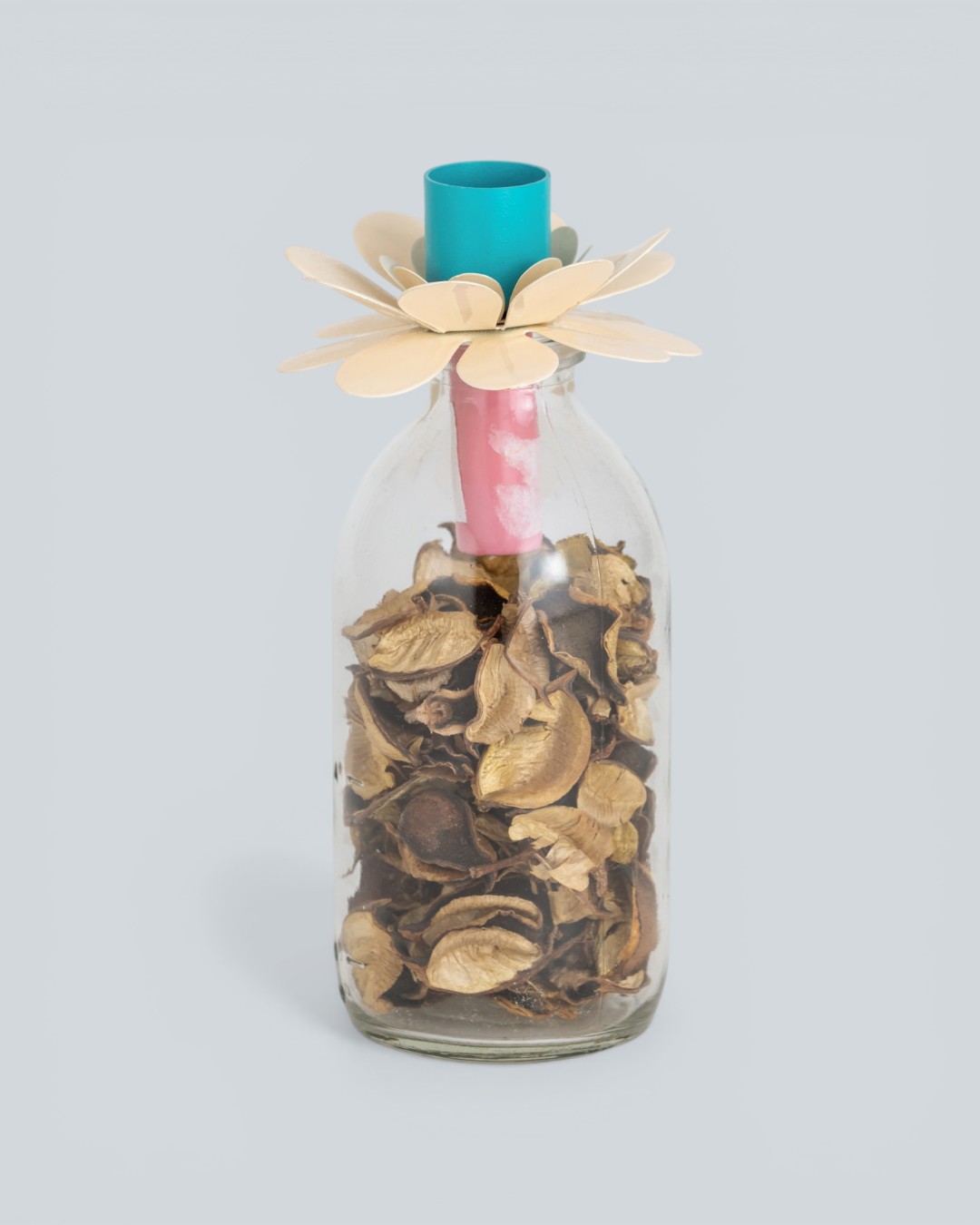 Playful Living Floral Bloom Cream & Teal Holder