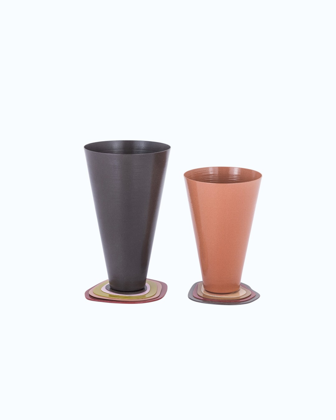 Conical Vases with Tiered Foundation