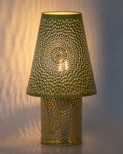 Bright Yellow Sunburst Lamp