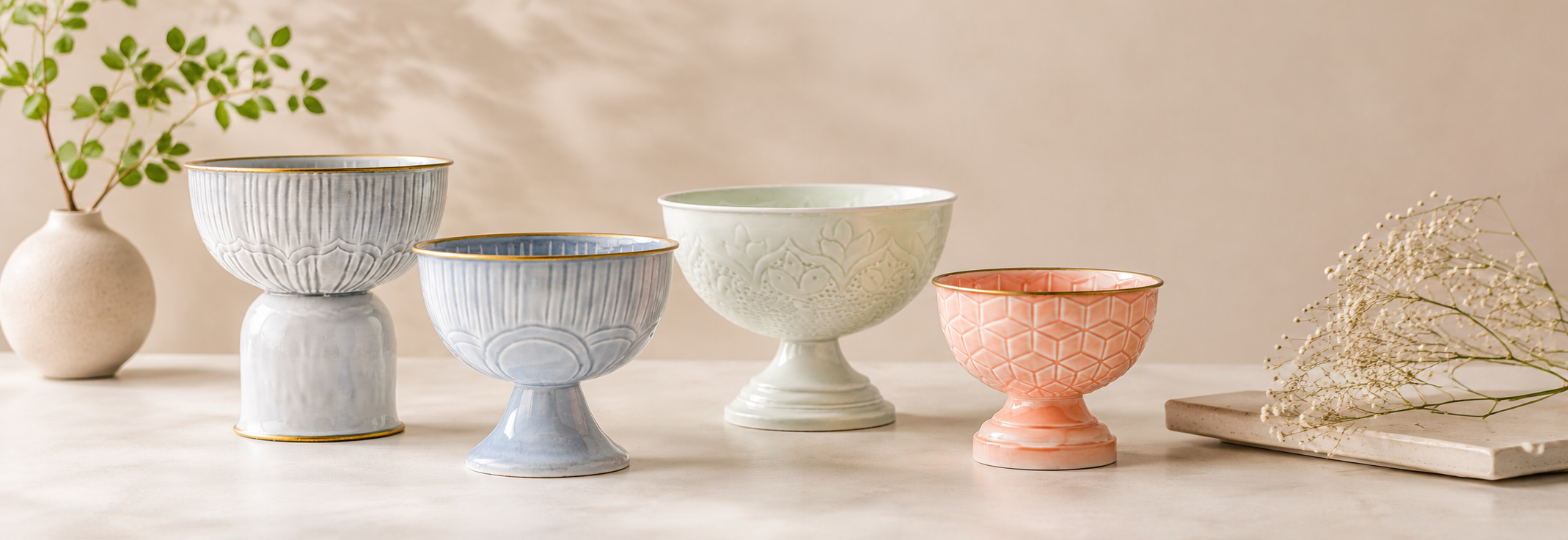 Classic Embossed Bowls